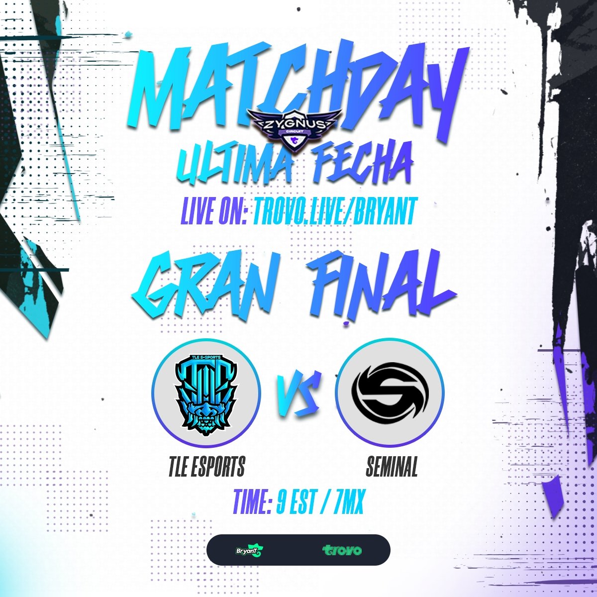 ¡Tenemos la gran final! 💫 

No te puedes perder el gran enfrentamiento de hoy, dos grandes equipos top están aquí. 🤩

¿Quién ganará? 👀

📺 trovo.live/s/BryanT/
🕦 7:00 pm 🇲🇽 / 9:00 pm 🇺🇸
🎙️ <a href="/bryant/">al.b</a>.codm

¡Solo por Trovo Live! 🔥

📌 Gracias a:
<a href="/trovolive/">Trovo Live</a> , @trovolatam