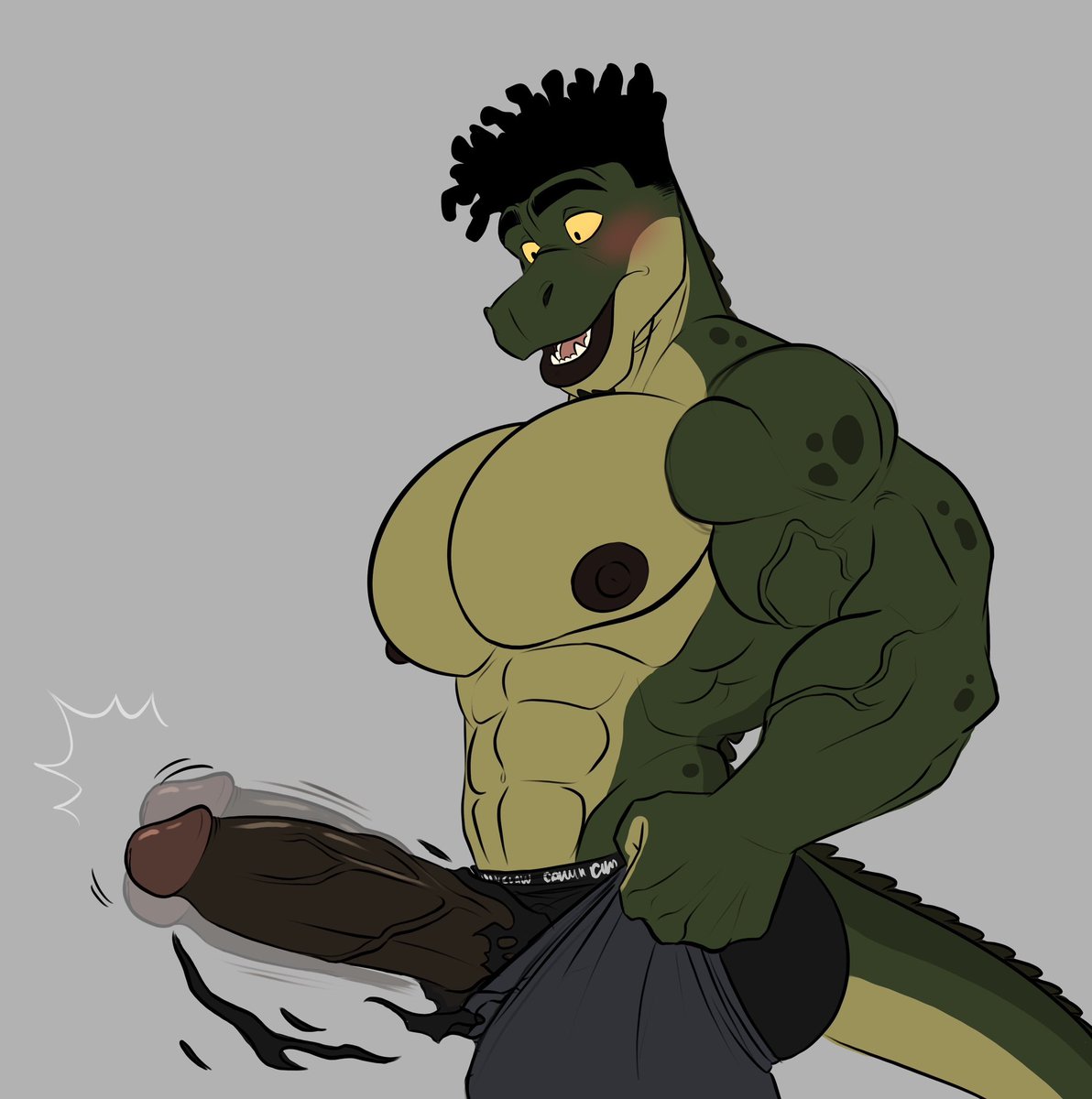 JamariDraws's tweet photo. Another lil meme doodle with Vahkeel but this time with more 🍆

#furryart #furryartist #furrynsfwart https://t.co/Aukxag4X0a