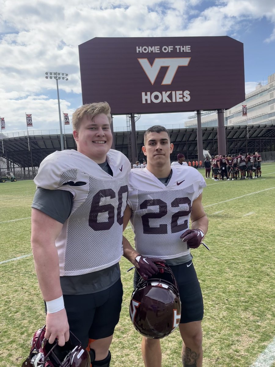 Tuscarora Football, Leesburg, VA (@tuscarorafb) on Twitter photo It was great to see our Huskies <a href="/Bryceduke22/">DUKE ⁴</a> and <a href="/CalebNitta/">Caleb Nitta</a> at <a href="/HokiesFB/">Virginia Tech Football</a> spring practice today! #BoB It was great to see our Huskies <a href="/Bryceduke22/">DUKE ⁴</a> and <a href="/CalebNitta/">Caleb Nitta</a> at <a href="/HokiesFB/">Virginia Tech Football</a> spring practice today! #BoB