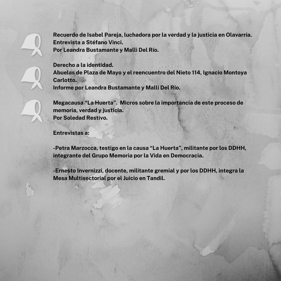 RadioU901's tweet photo. 📅 #24M | Emisión especial de Radio Universidad en el marco del Día Nacional por la Memoria, la Verdad y la Justicia

🎧 Escuchanos este viernes 24 de Marzo, desde las 09:00 hs. por FM 90.1

https://t.co/BnFjvjeUIj

 #MemoriaVerdadJusticia #47AñosdelGolpe  #40AñosdeDemocracia https://t.co/SJ01QPUgQp