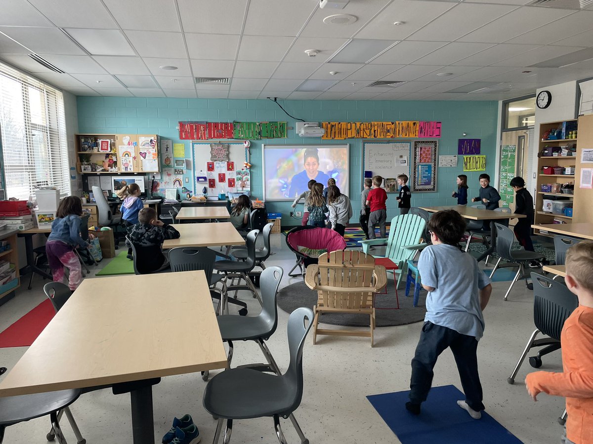 First graders in <a href="/LindseyWKramer/">Lindsey Kramer</a>’s class <a href="/arnoldaacps/">Arnold Elementary</a> explored yoga poses today in preparation for our Storytelling through Yoga unit. They did an #AACPSAwesome job. <a href="/eeeaacps/">EEEAACPS</a>