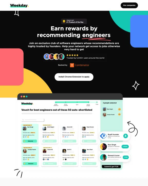 FlowRadarcom's tweet image. Here are some of our favorite sites created with Webflow that were added to our site inspiration section today:
@weekdayworks 
@dyte_io 
salesrobot . co
@HyperComply