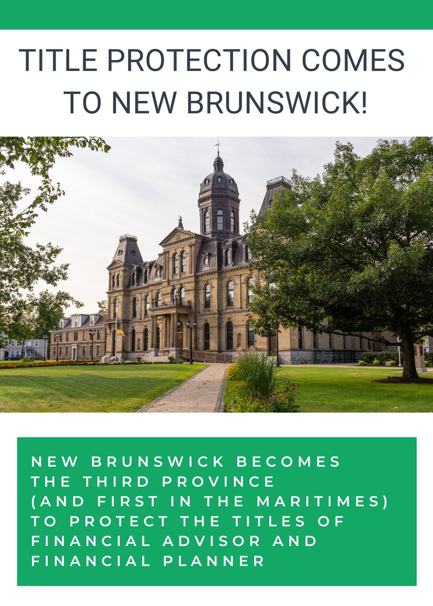 Advocis (@advocis) on Twitter photo On behalf of all of our New Brunswick members, thank you to Minister <a href="/ErnieSteevesNB/">Ernie Steeves</a> and the Government of New Brunswick (<a href="/Gov_NB/">Government of NB</a>) on introducing Bill 29 – the Financial Advisors and Financial Planners Title Protection Act. On behalf of all of our New Brunswick members, thank you to Minister <a href="/ErnieSteevesNB/">Ernie Steeves</a> and the Government of New Brunswick (<a href="/Gov_NB/">Government of NB</a>) on introducing Bill 29 – the Financial Advisors and Financial Planners Title Protection Act.