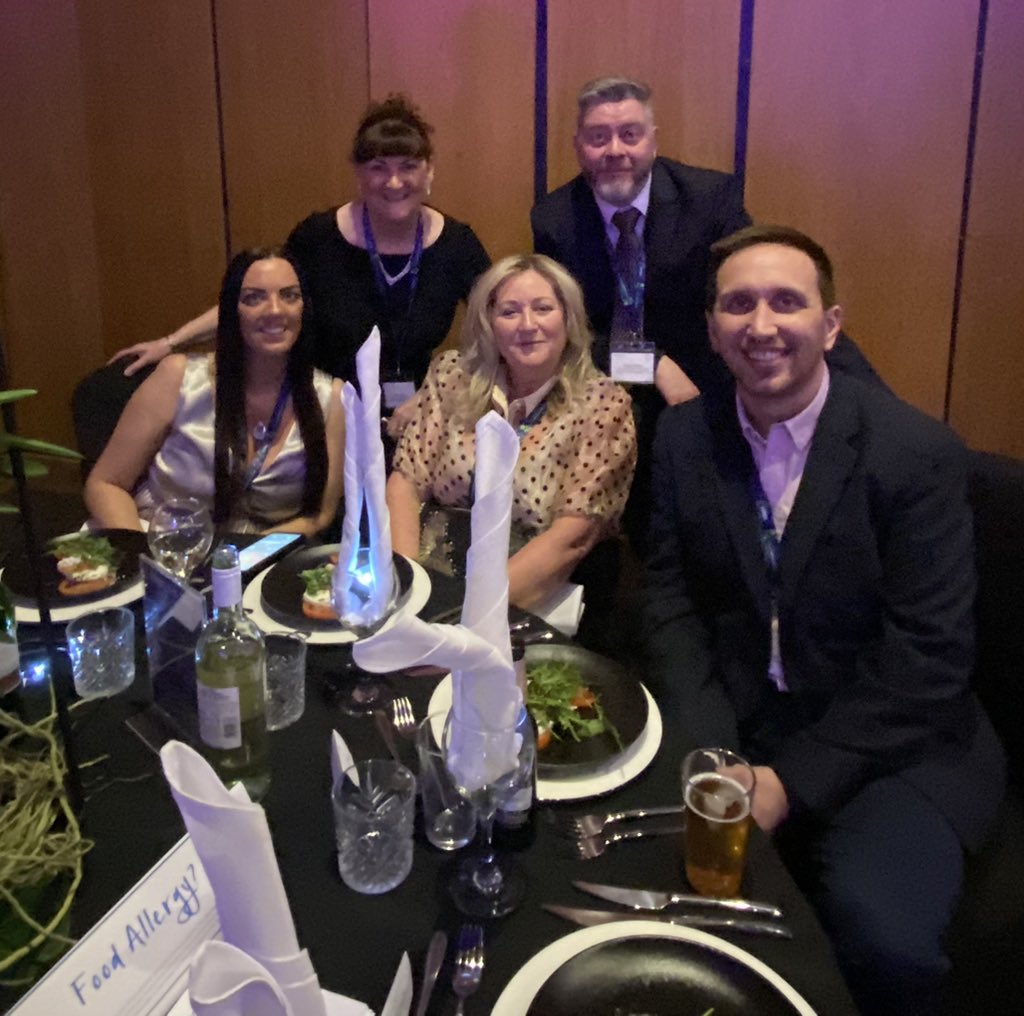 At the Bright Ideas in Health Awards, excited for the evening to begin @BIHA_2022 #BIHA2022 @bbl_protect @NewcastleHosps