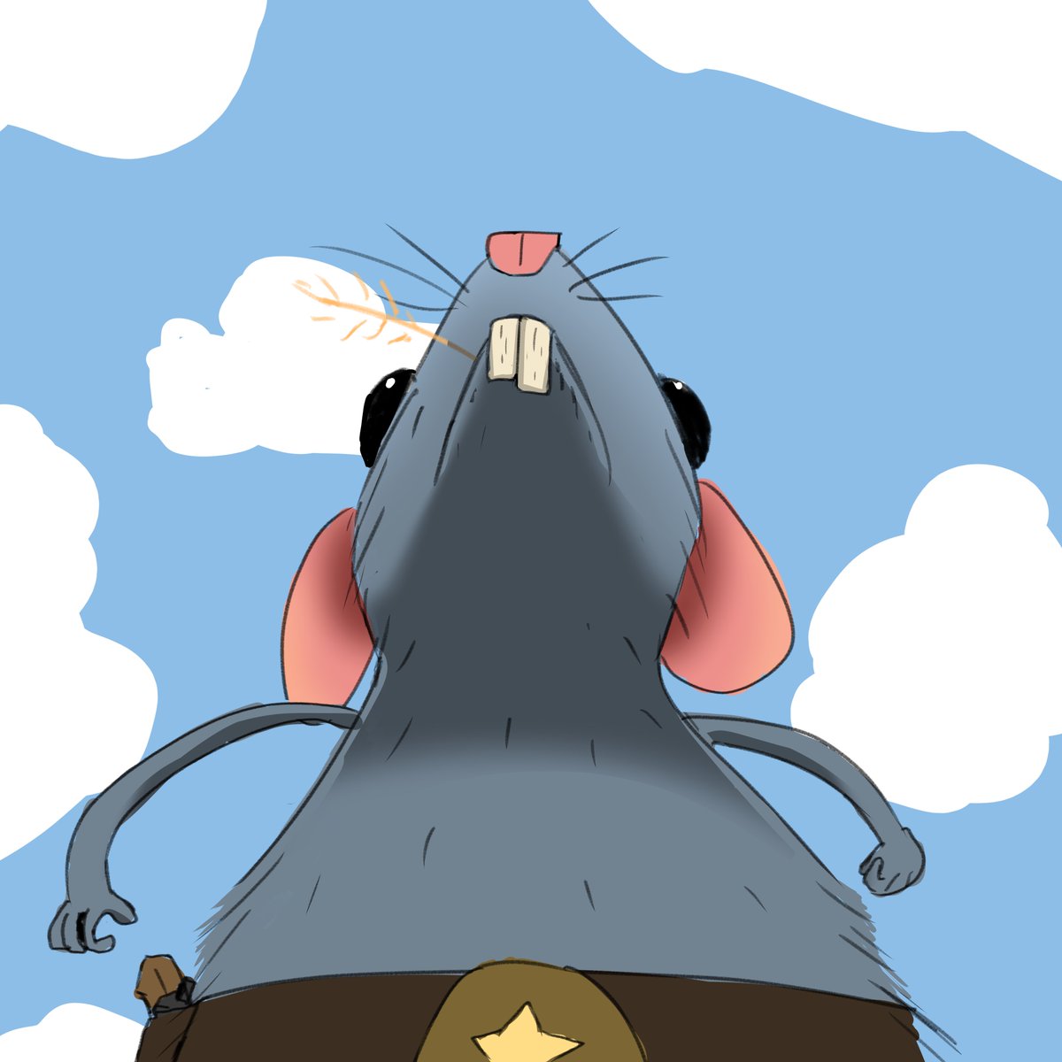 Bodarim's tweet photo. lil iron on his hip! 🐭 https://t.co/Bgw2To3Dlf