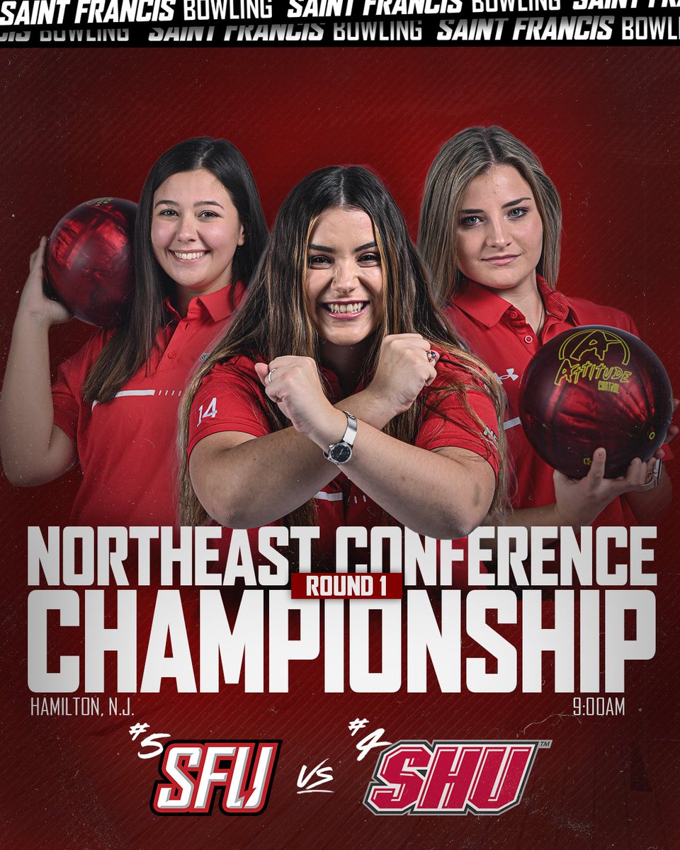 RedFlashBowling's tweet image. NEC Tournament Gameday ‼️

📍Hamilton, N.J. 
🕘 9:00 AM
📺 bit.ly/3rT7TLR

🔴⚡️🎳
#GoRedFlash #RedFlashBowl