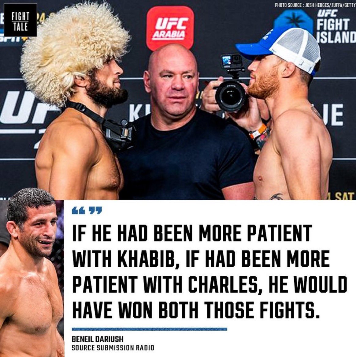 Charles Oliveira by whatever he wants now