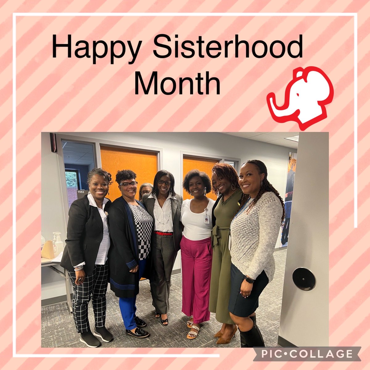 So happy to be LEADING and LEARNING with this group of phenomenal women! Oh to Be a Delta Girl. ♥️ 🔺 🐘 #sisterhoodmonth