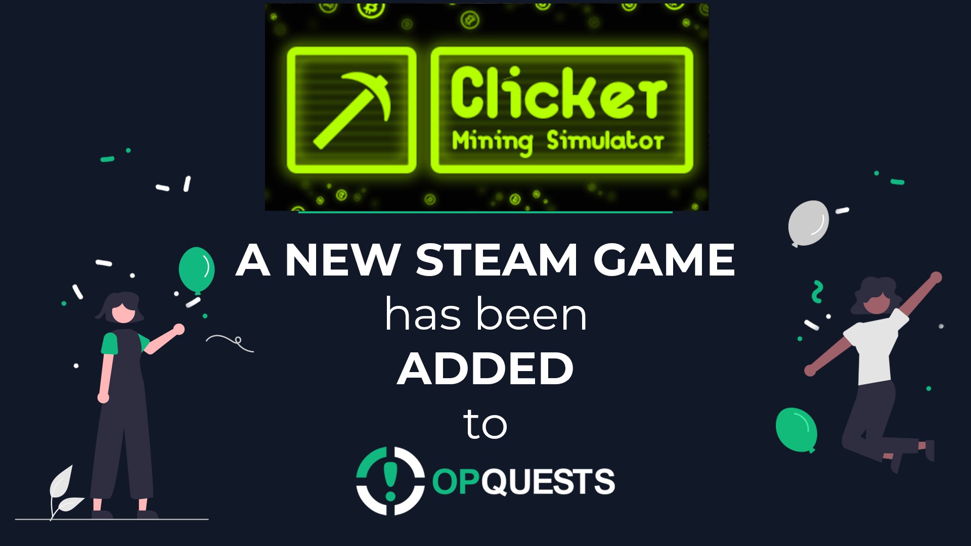 OPQuests.com on X: We just added Clicker: Mining Simulator on   💚 ✓Make sure to #claim it for free before it runs  out! ✓Follow us to receive #updates on when we add