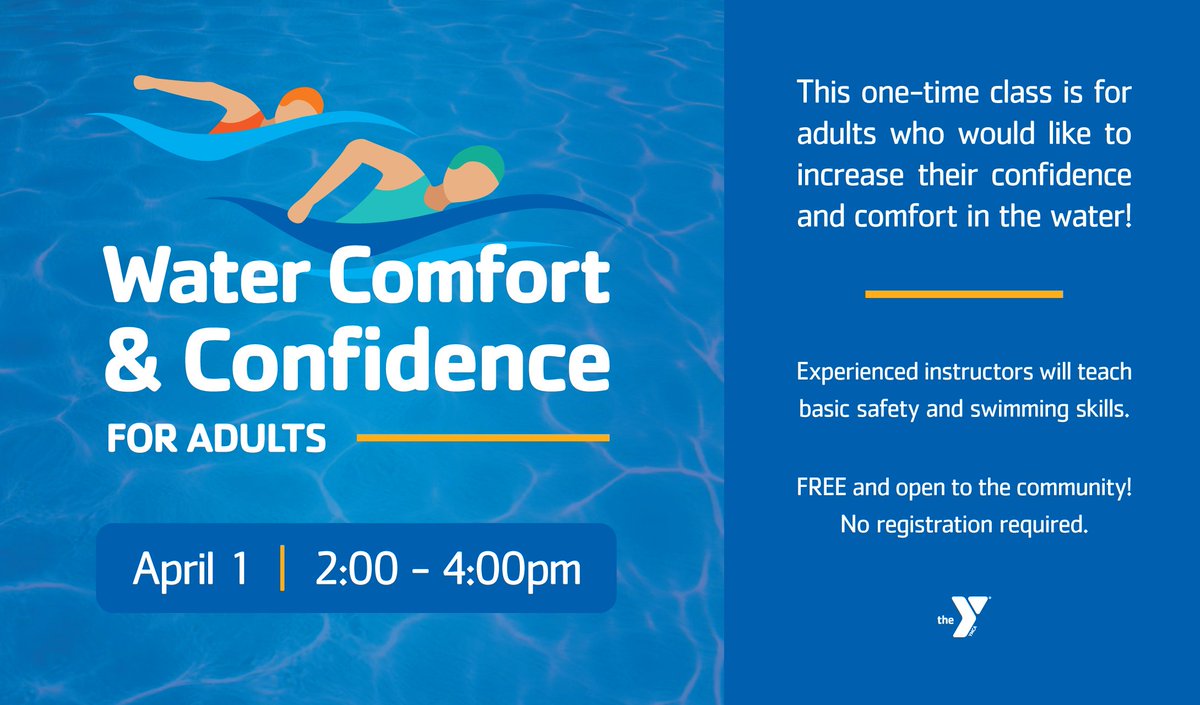 need some support with getting comfortable in the water? - join us!