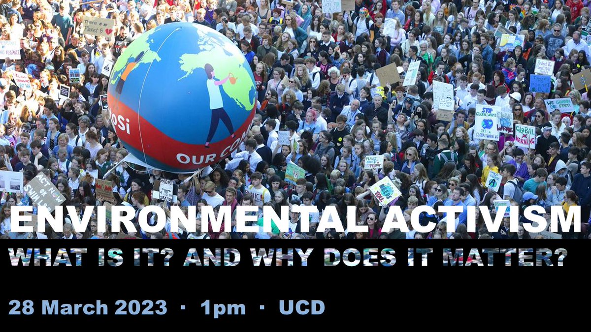 UCD Earth Institute (@ucdearth) on Twitter photo How can #activism push governments and policymakers to faster, bolder and fairer environmental & #climateaction?
Join us in <a href="/ucddublin/">University College Dublin</a> next Tuesday for a discussion with <a href="/OrlamKelly/">Orla Kelly 🌍</a> @saoirse_mchugh <a href="/rosalindskillen/">Rosalind Skillen</a> <a href="/sach_eu/">Manuel Salazar | XR & Sea Shepherd Activist</a> <a href="/Gar_Tyrrell/">Gary Tyrrell</a> @rosileonard
➡️…-environmental-activism.eventbrite.ie How can #activism push governments and policymakers to faster, bolder and fairer environmental & #climateaction?
Join us in <a href="/ucddublin/">University College Dublin</a> next Tuesday for a discussion with <a href="/OrlamKelly/">Orla Kelly 🌍</a> @saoirse_mchugh <a href="/rosalindskillen/">Rosalind Skillen</a> <a href="/sach_eu/">Manuel Salazar | XR & Sea Shepherd Activist</a> <a href="/Gar_Tyrrell/">Gary Tyrrell</a> @rosileonard
➡️…-environmental-activism.eventbrite.ie