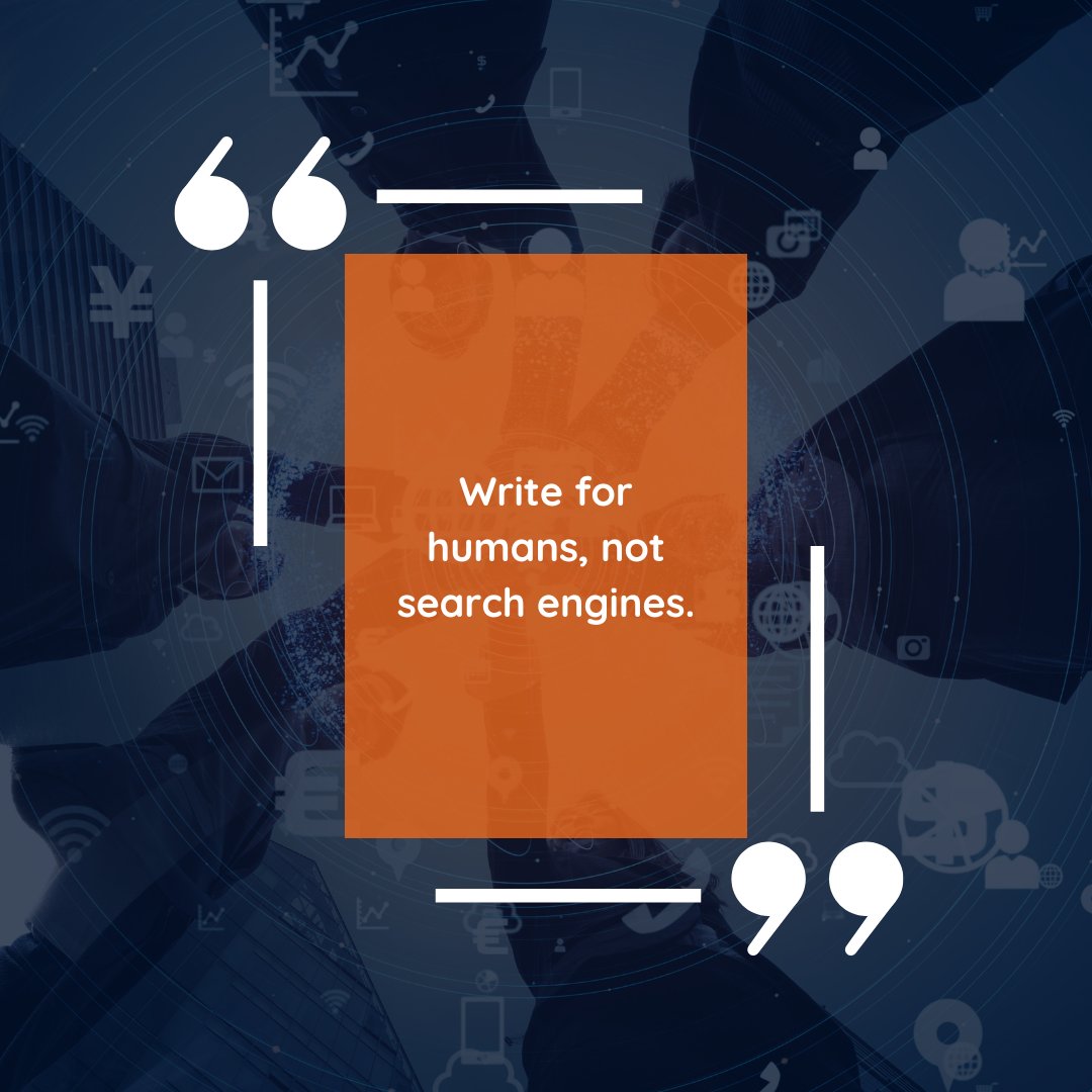 Write for humans, not search engines.

That means avoiding keyword stuffing, breaking up text to make it scannable, and writing in a natural but persuasive way.

#lawfirmmarketing #attorneymarketing⁠
#legalmarketing #seo