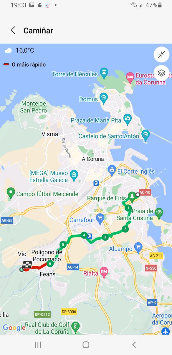 manuelfcomendez's tweet photo. 5
Creo que estou en boa forma física. E, polo tanto, é enganoso o resultado porque, con toda probabilidade, moita outra xente non podería facer o percorrido no tempo no que o fixen eu.
E menos tendo en conta que hai que subir #Eiris, o Campus de #Elviña e #NovoMesoiro todo. https://t.co/vtStxbB49P