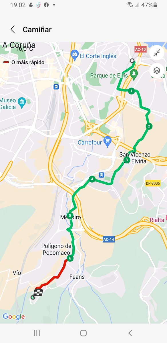 manuelfcomendez's tweet photo. 5
Creo que estou en boa forma física. E, polo tanto, é enganoso o resultado porque, con toda probabilidade, moita outra xente non podería facer o percorrido no tempo no que o fixen eu.
E menos tendo en conta que hai que subir #Eiris, o Campus de #Elviña e #NovoMesoiro todo. https://t.co/vtStxbB49P