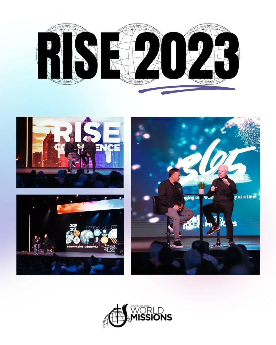 cogwm's tweet photo. We have had a great time this week at Rise Conference! Today, our General Director, Dr. M. Thomas Propes, had the opportunity to share the incredible things God is doing through World Missions and the 365 Challenge!
#cogwm #worldmissions #riseconference #untilallhaveheard https://t.co/JpqLGu3CfI