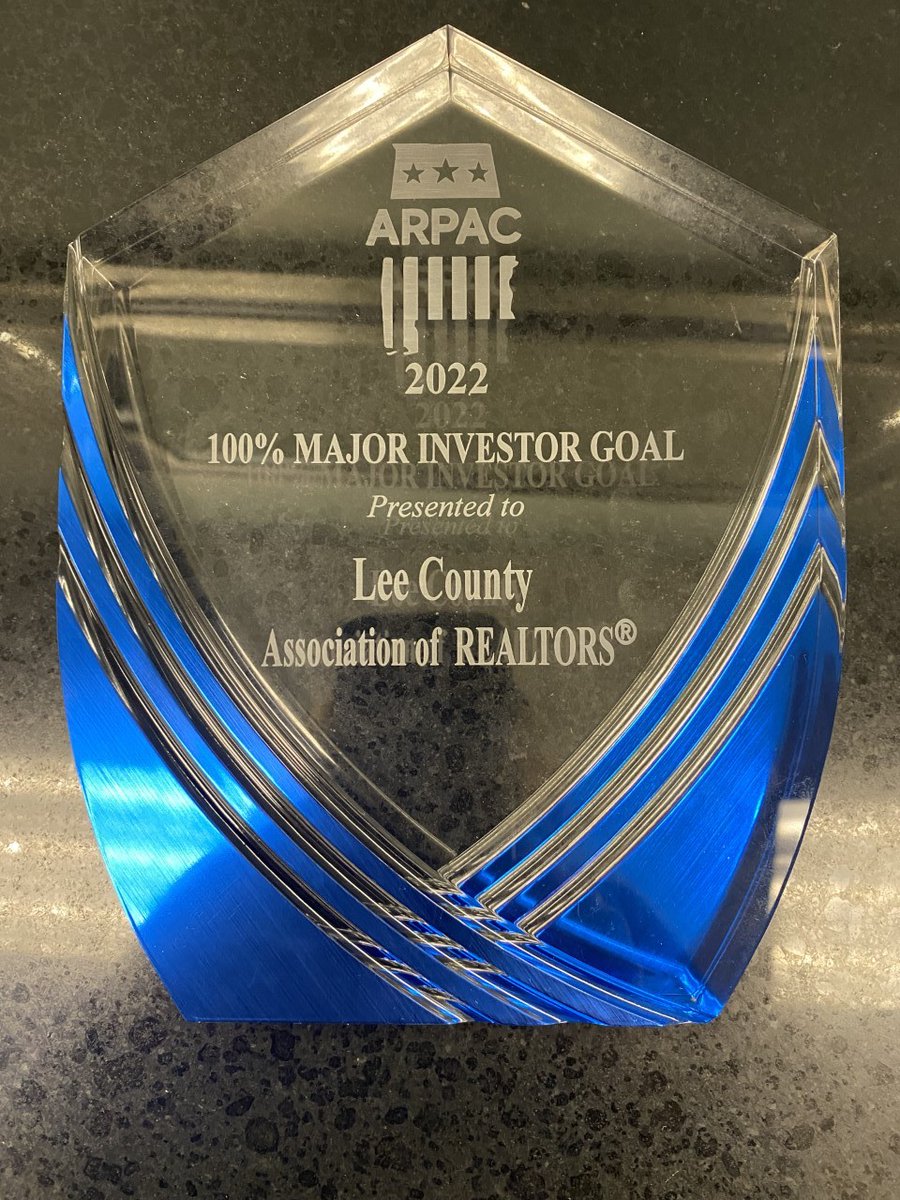 LCARofAL's tweet photo. Check it out! #LCAR was awarded an @ALREALTORS 100% Major Investor Goal Award. 🤩 🏆

🌟 This #award indicates that the association reached 100% of our RPAC goals for 2022. Talk about an achievement! https://t.co/STwMByNdR8