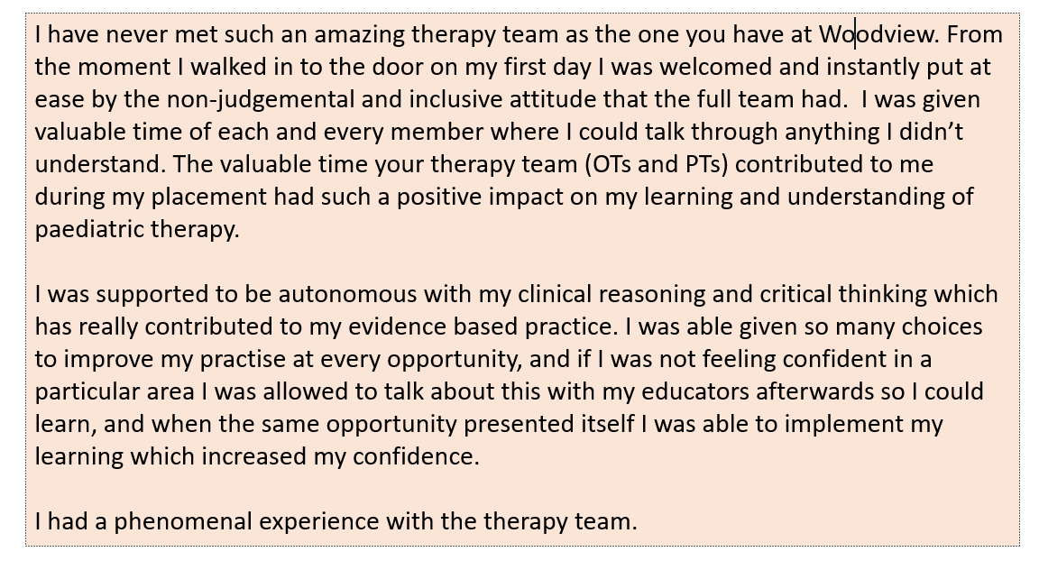 Jillywallis1914's tweet photo. @WeAreBCHFT we really enjoy taking students and really value their feedback about their placements. We recently received this feedback from our Children's therapy team in Halton. Thanks team, your support is really valued 👏#TeamBridgewater #AHP #students #training #PEFs #Halton https://t.co/mH5hwSPHGz