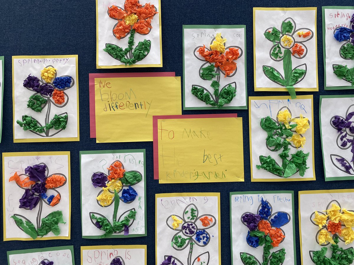 MrsTPeach's tweet photo. “We bloom differently to make the best kinder“garden”🌸🌺🌼 @MundysBayPS https://t.co/i1sJ73sDb5