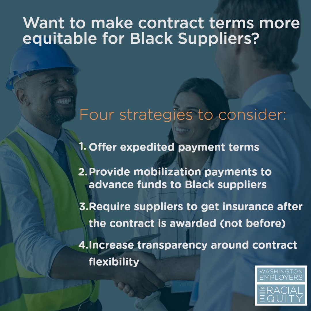 WA4Equity's tweet photo. Black business owners across WA share their thoughts on solutions that would help make private-sector contracting more equitable. Here’s more: https://t.co/QZjFAx9kvN #supplierdiversity #DEI https://t.co/2qEiEC7Src