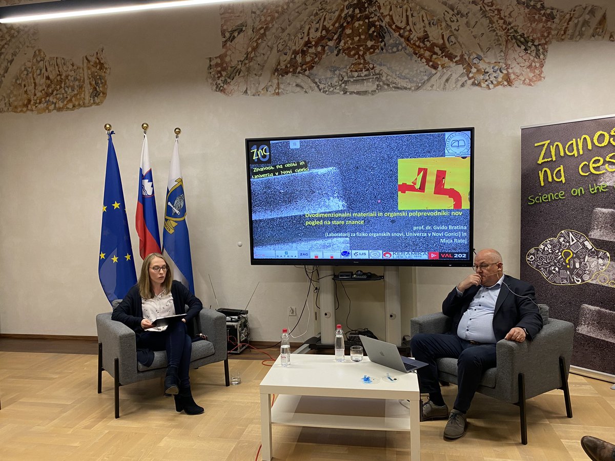 UNG_ungsi's tweet photo. Dvodimenzionalni materiali in #organski #polprevodniki: nov pogled na stare znance, prof. dr. Gvido Bratina iz Laboratorija za fiziko #organskih snovi Univerze v Novi Gorici.
V sodelovanju @znanostnacesti in Univerze v Novi Gorici.
#univerzavnovigorici
#universityofnovagorica https://t.co/OSJqQAvojw