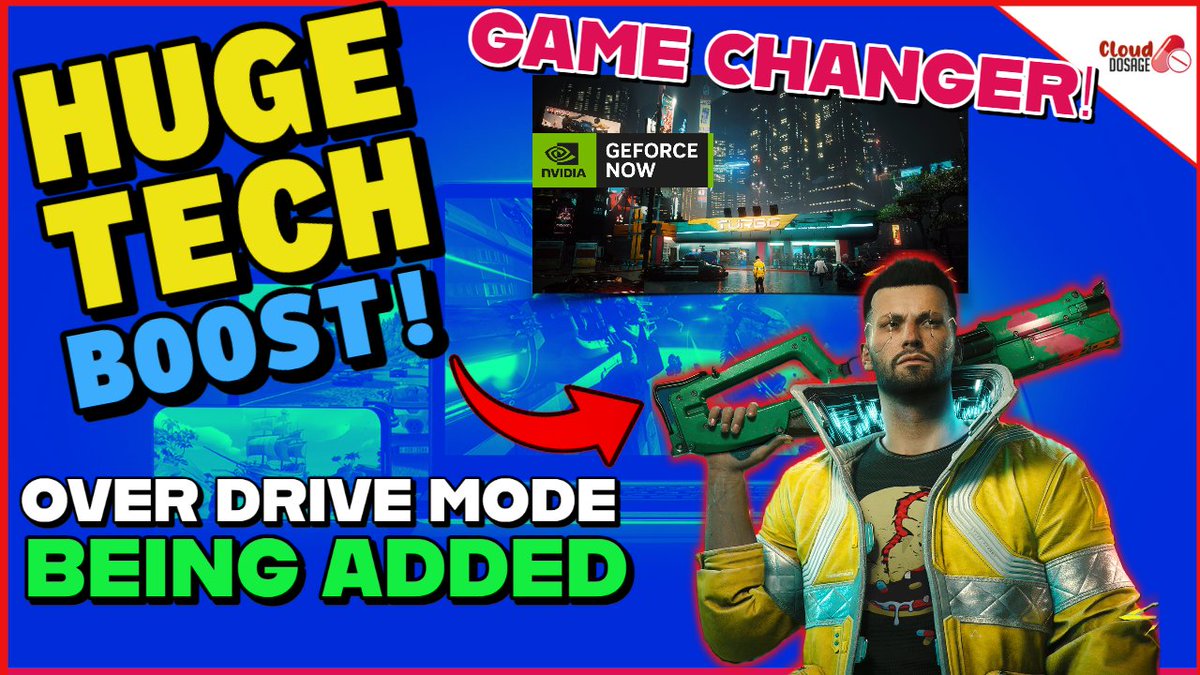 CloudDosage's tweet photo. 💥 New Nvidia Duperpod tech aimed to TOTALLY change the game

🎮Nvidia Geforce Now | Cyberpunk 2077 overdrive mode, T’cha release: This was unexpected!! 
🖱️https://t.co/mwiDPWScsf 
#nvidia #Geforce #GeforceNowUltimate https://t.co/mKB1au7Axf
