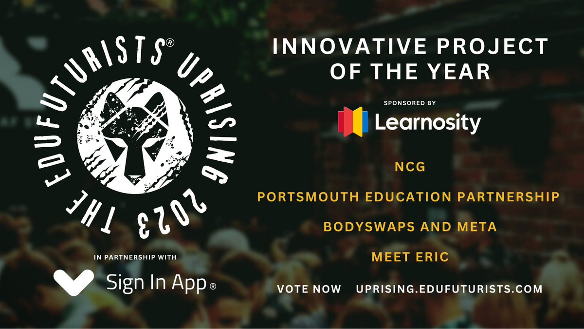 We would like to introduce our highly commended entrants for the @learnosity Innovative Project of the Year 2023. The winner will be awarded at The Uprising event in Leeds on May 4th. Find out more about them 🧵👇 #TheUprising23 #FutureofEducation