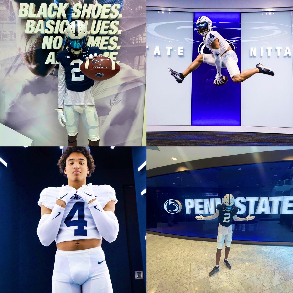FCProspects_'s tweet photo. #PennStateNation how do those #FirstClassProspects @jaimeffrenchjr @j_coleman2024 look in those @PennStateFball threads🏈⚪️🔵we appreciate the amazing hospitality from @coachjfranklin @Coach_Elby &amp; the entire #PennStateFootball staff #WeArePennState https://t.co/izla3htH42
