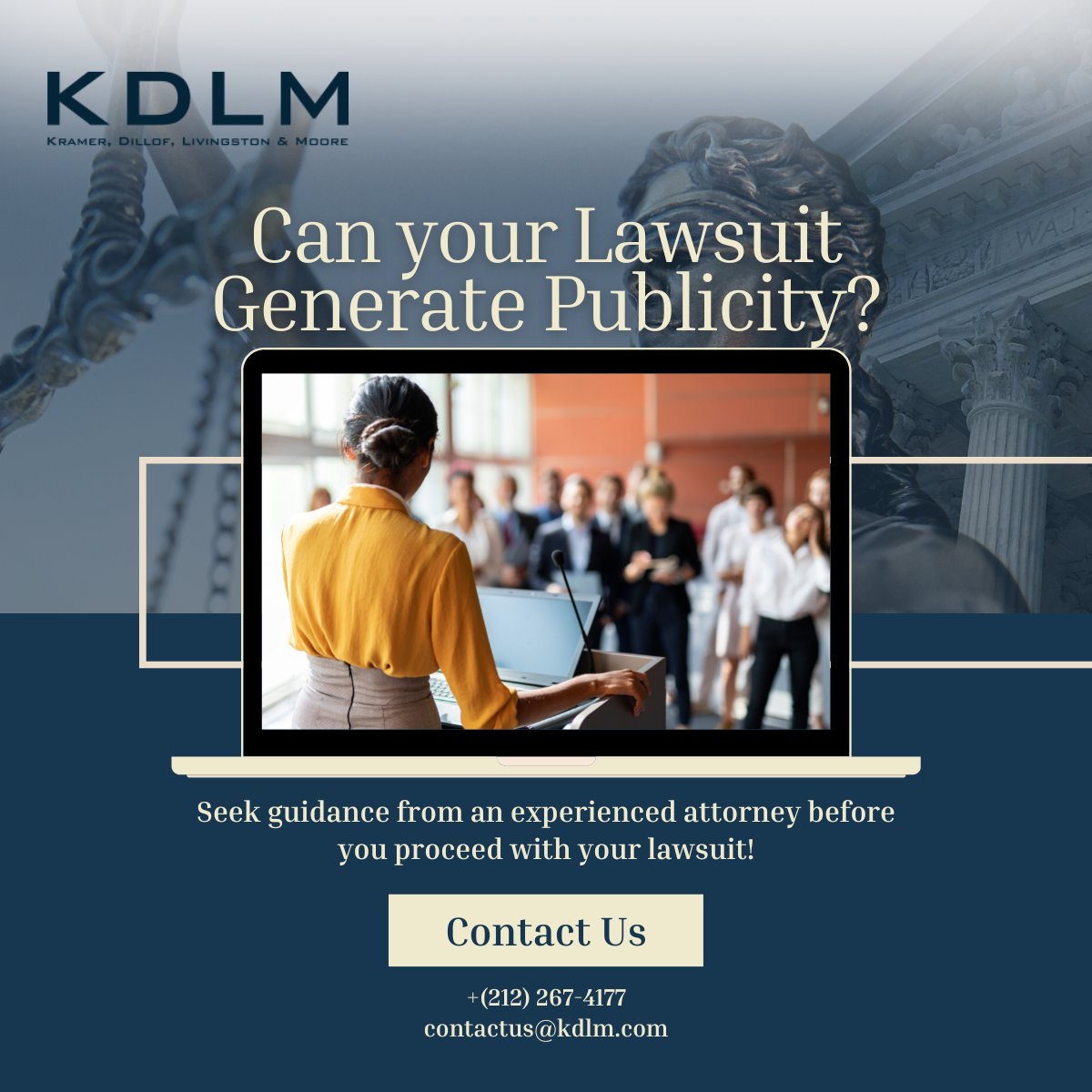 kdlmNY's tweet photo. When you’re a victim you want to stay far away from any kind of media sensation as much as possible. In order to get clarity on your case, you can contact us at +(212)-267-4177.
#KDLM #NewYorkAttorney #PersonalInjury #medicalmalpractice #wrongfuldeath #lawsuit #lawfirm https://t.co/Xrs0nbxCds