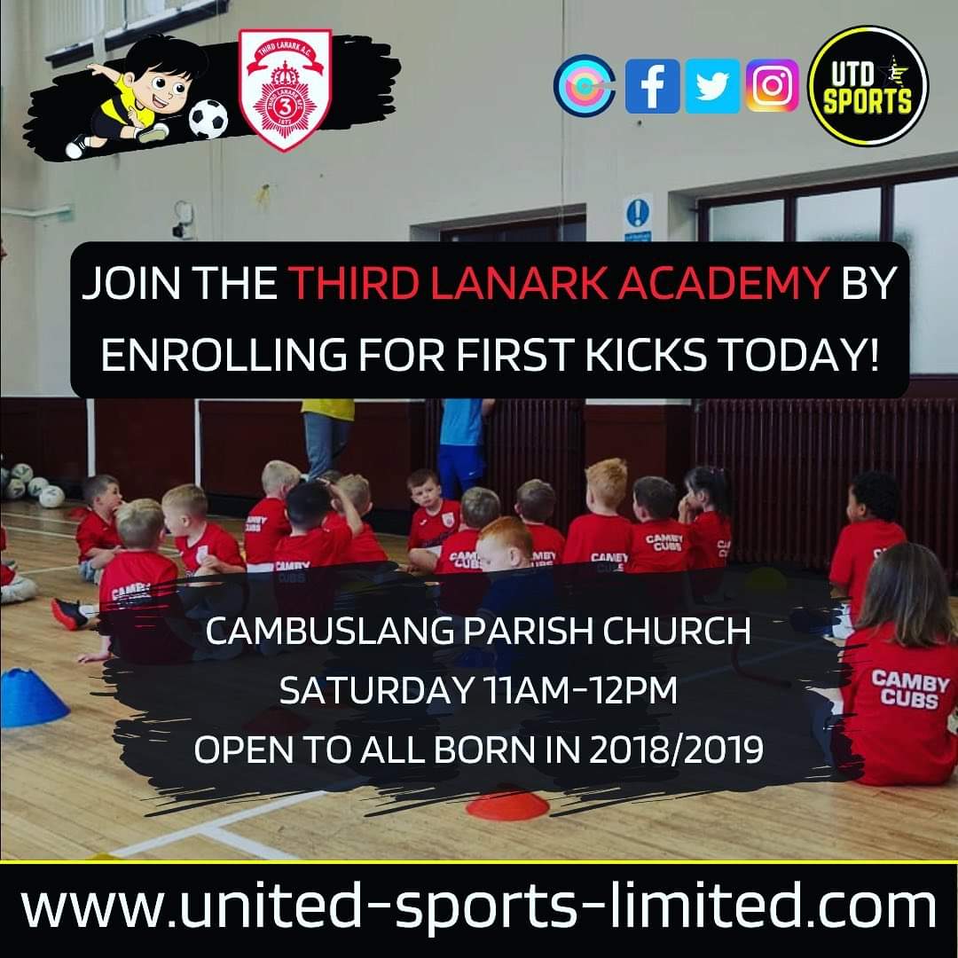 Guys if you have kids and grand kids born in 2018 or 2018 why not gey involved in our great wee club 
#monthehihi
<a href="/Third_Lanark/">Third Lanark Amateurs</a> <a href="/UTDSportsFA/">UTD Sports Football Academy</a> <a href="/Matt2stewart/">Matt Stewart</a> <a href="/sheepyshadow/">Stef Lamb</a> <a href="/JTGKacademy/">John Gibson+Tony Curran Goalkeeping Academy</a> <a href="/paulhampo1/">Paul Hampson</a>