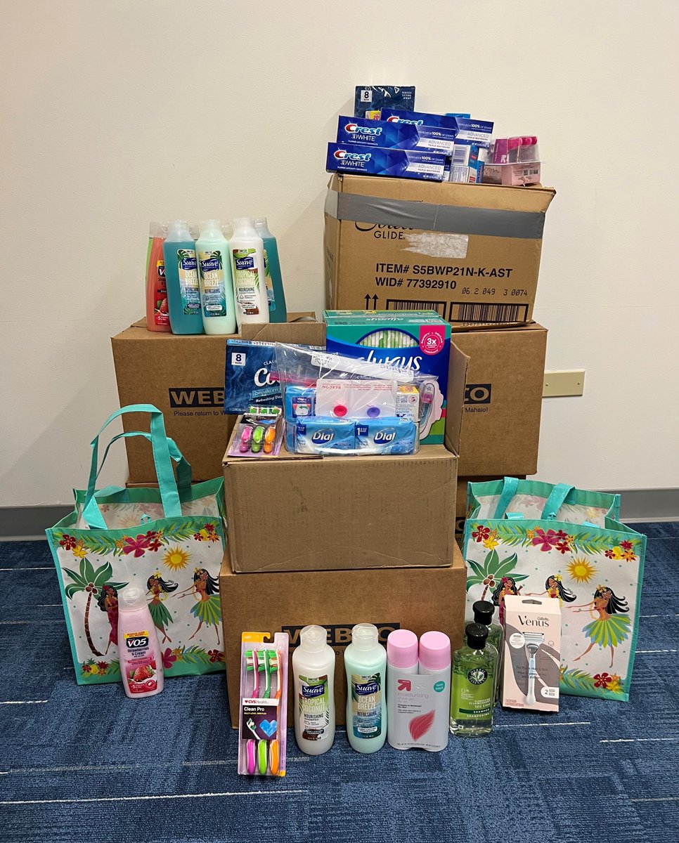 Mahalo Chamber of Commerce Hawaii Young Professionals for your donation of hygiene items as part of the YP Wahine community drive honoring Women’s History Month. We will distribute the items to women and families in our domestic violence shelters.