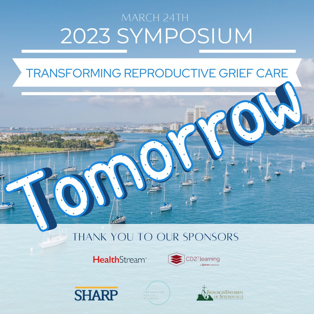 PregnancyGrief's tweet photo. IT'S TOMORROW!!! Are you registered? https://t.co/JJqQQ4L3Nu
#sandiegoconference #pregnancyloss #obgyn #midwife #doula #LMFT https://t.co/WDOdQOTRFB