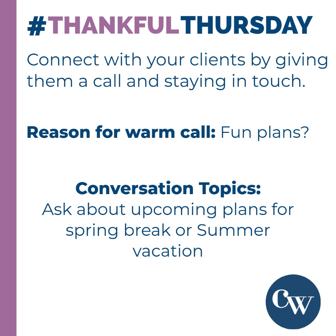 cwtitle's tweet photo. Need a conversation topic? Ask your clients about their upcoming spring break or summer vacation plans.
.
.
.
#cwtitle #seattlerealestate #tacomareaestate #snocorealestate #spokanerealestate #chelan #douglascounty #wenatchee #titleandescrow #escrow #titleinsurance #pnw https://t.co/v8o4PBFRpa