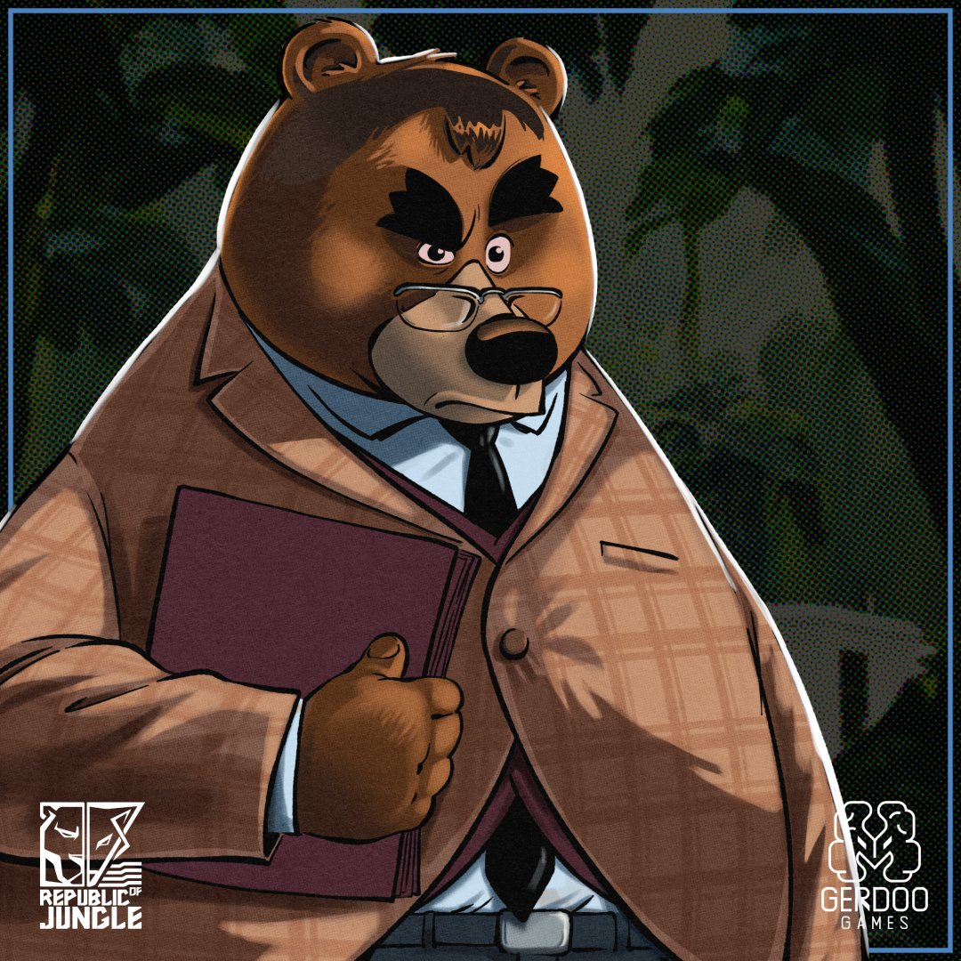 It's #WorldBearDay today &amp; Barry Bearstein absolutely had to get in on the action.

One of our community's most beloved characters, Barry is a regular at our Discord Game Nights on Sundays.

Which other bears in games do you guys have a soft spot for? #indiegames #bearsingames