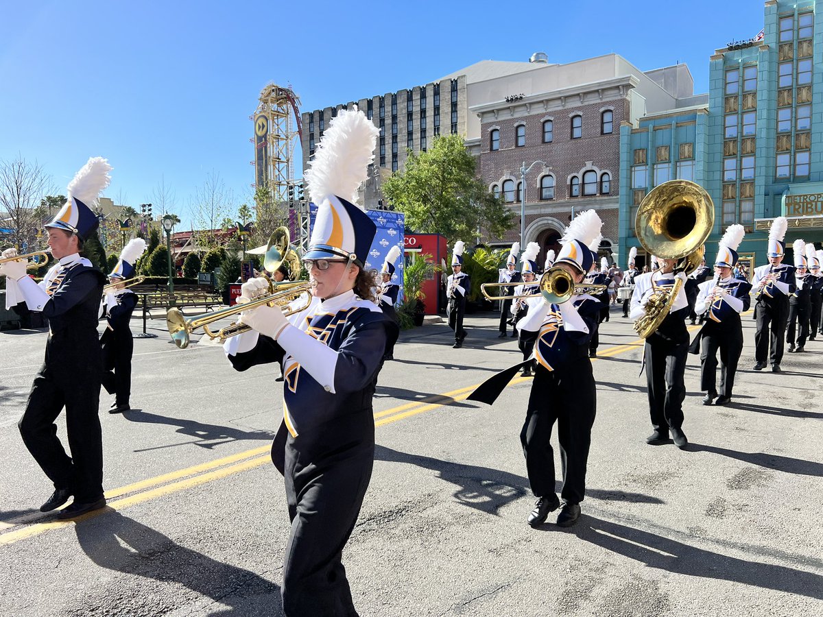 Frederick High School Bands (@frederickbands) on Twitter photo Frederick High School Marching Golden Eagles at Universal Studios Florida. Debuting our new uniforms. Frederick High School Marching Golden Eagles at Universal Studios Florida. Debuting our new uniforms.