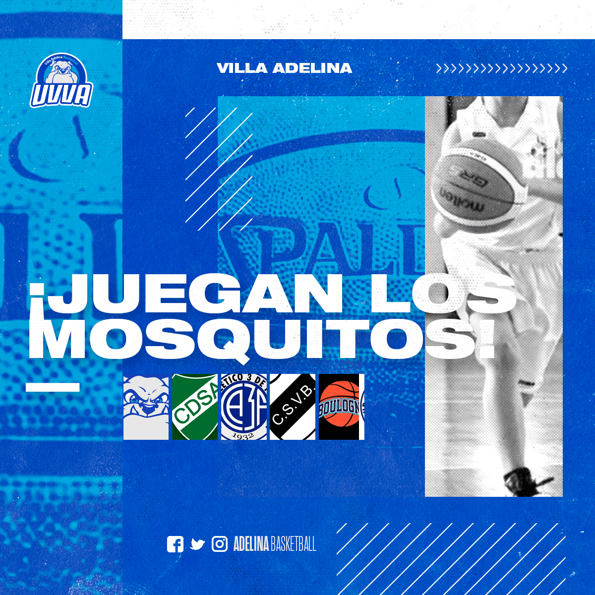 ¡Este finde largo se juega! 🏀

📅El sábado las inferiores recibirán a Las Heras en casa desde las 9 hs, y el domingo a partir de las 10 hs los Mosquitos jugarán en Ballester ante el local, San Andrés, Boulogne y 3 de Febrero.

¡Te esperamos! 😉