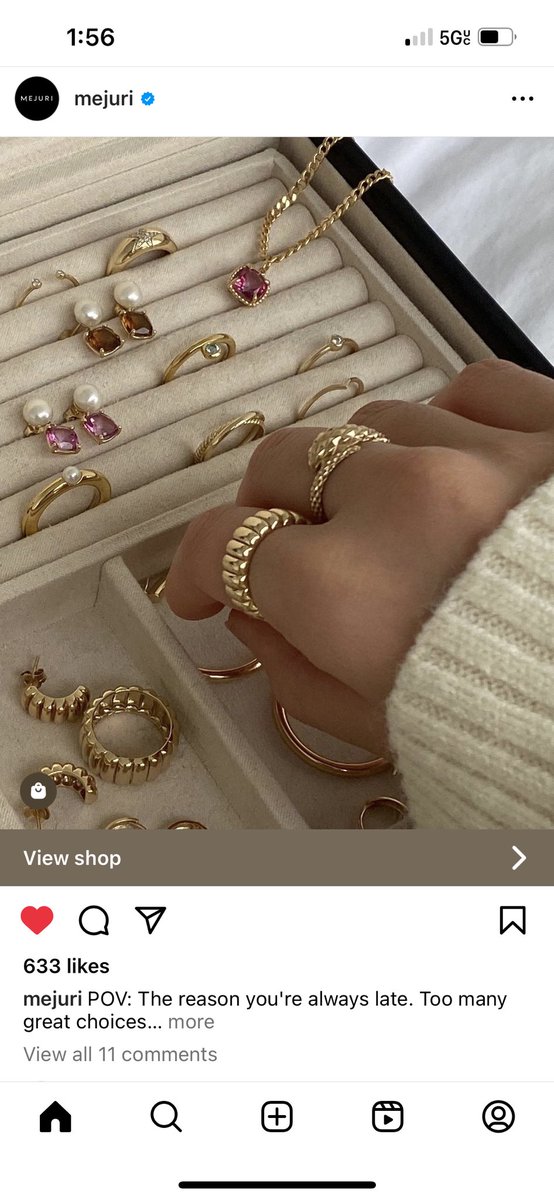allisonlb's tweet photo. Dear @Mejuri, please stop taunting me. I want these pearl and pink gemstone earrings so badly! But they are still out if stock. It isn’t fair. These earrings literally scream my name (have you ever had earrings scream at you? It’s weird…)!  Will you please bring them back?!? https://t.co/zrefc5pgfi