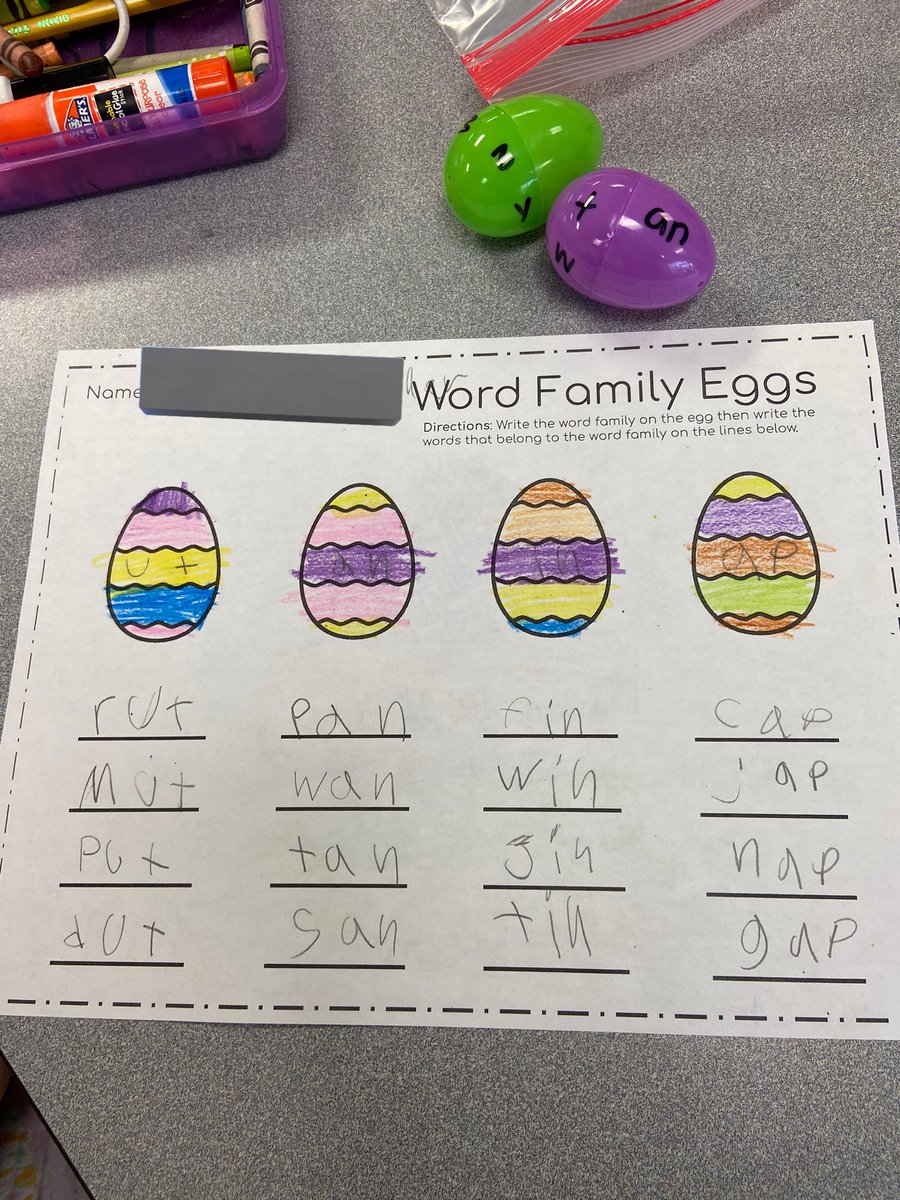 hrogers6moldova's tweet photo. The #KinderColts had an eggcellent day! We enjoyed creating onset and rimes in our Letterland Station and used our free choice time to create beautiful eggs with rice, food coloring and a little shake. @MiddleCreekES https://t.co/j81S8HNwLc