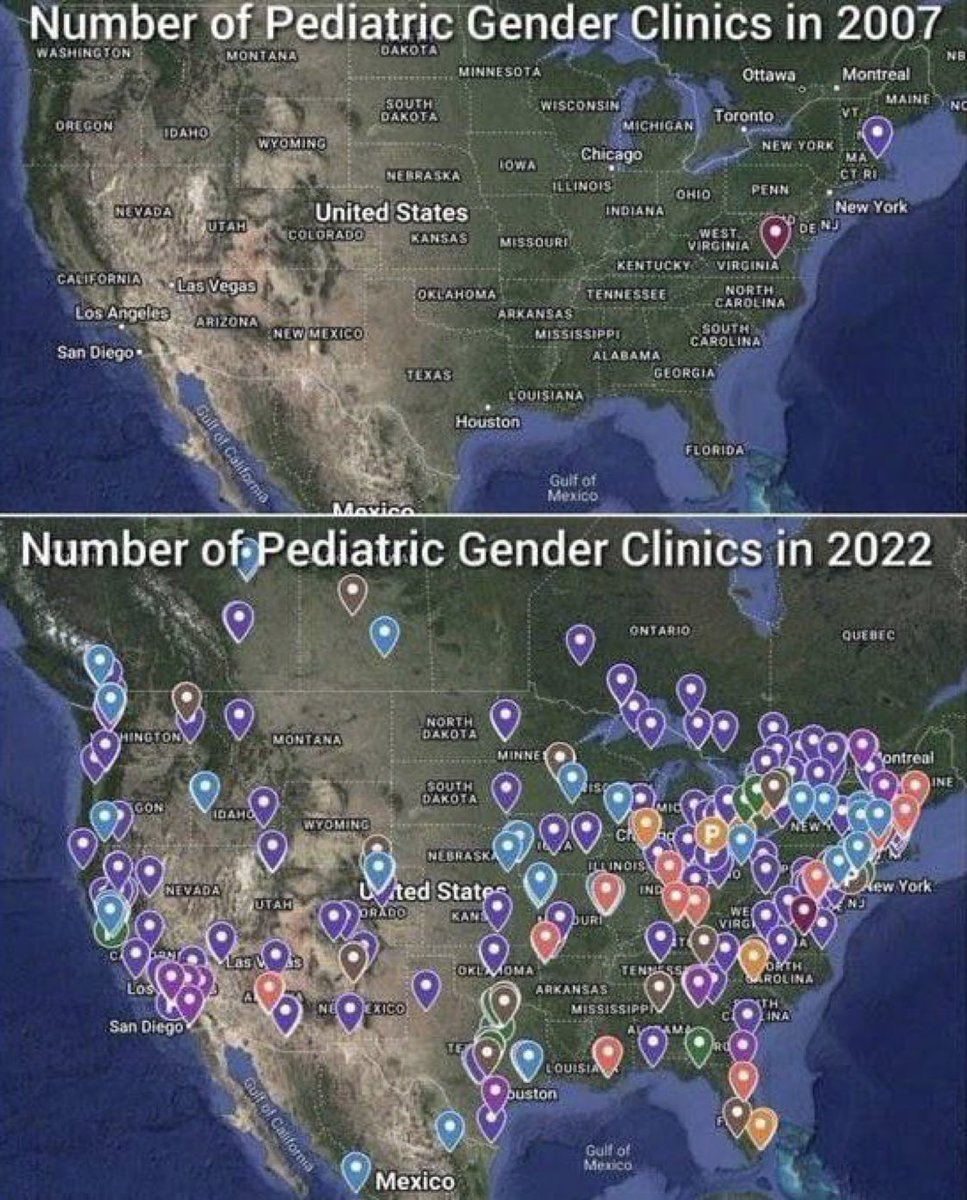 Due to extreme amounts of LGBT propaganda we are now seeing a 15,000% rise in castration, sterilization, and mutilation clinics for children.