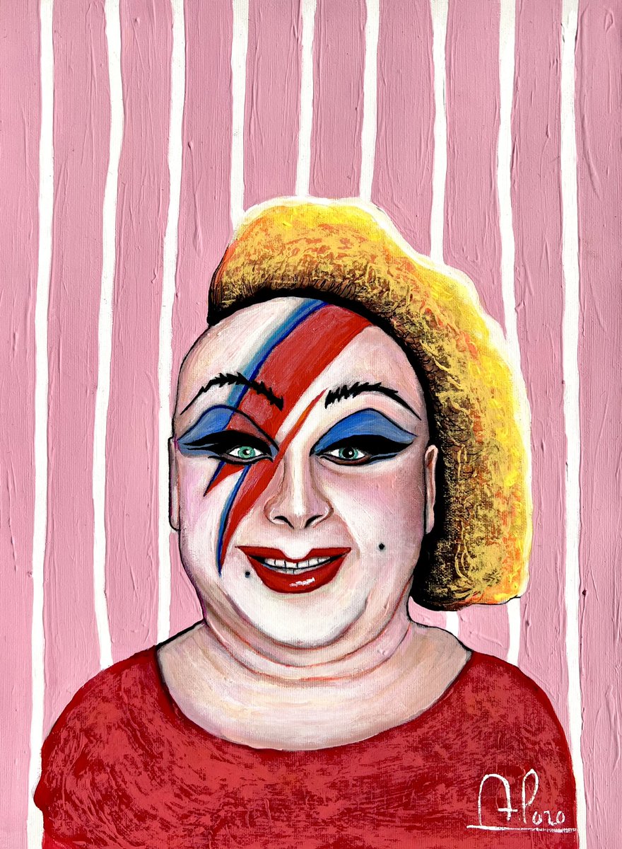 Divine Bowie #oilpainting