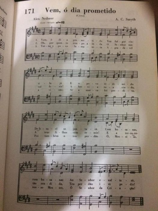 PostMoSalamand's tweet photo. From an old Hymn Book in Portuguese (3rd verse):

"Make the Lamanite people
pleasant to the sight.
If your mark was prophesied,
so was your forgiveness."

No wonder they've "updated" the hymns in the past. https://t.co/URbEQZBxVK