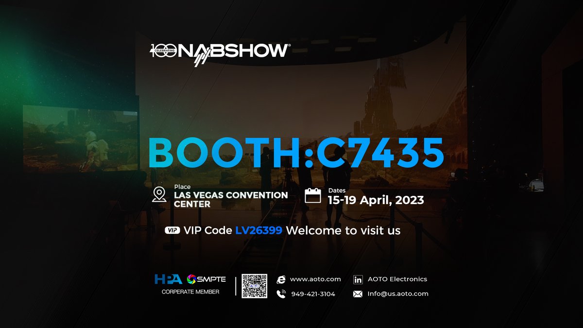 aotoled's tweet photo. @NABShow Welcome to our NAB booth C7435. https://t.co/WfUKvmC2pf
