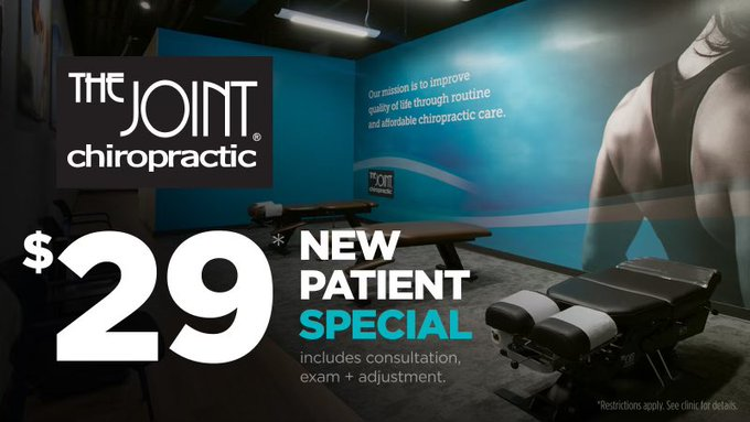 ReidOptionKC's tweet photo. The Joint Chiropractic of Kansas City is opening their 5th clinic location 

New patients can receive a consultation, exam &amp; adjustment for $29 🧘‍♂️

Check out Tiffany Springs’ exclusive grand opening promo: https://t.co/whgsJHw4NN

Relief. Recovery. Wellness. 
@thejointchiro https://t.co/sc8bWTKOc7