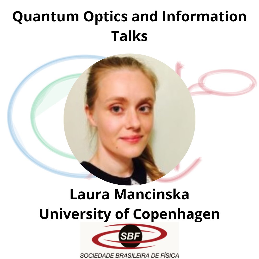 Amanhã, dia 24 de março, às 10:00, a Profa. Laura Mancinska, da Universidade de Copenhagen, ministrará a palestra "The subtleties of self-testing" no Webinário de Ótica Quântica da Sociedade Brasileira de Física. Assista acessando o link youtube.com/watch?v=6oxjOL…