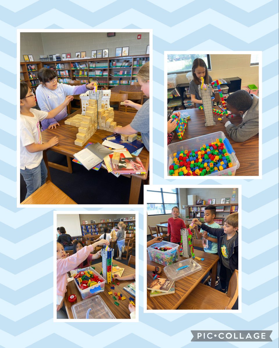 MrsHibdon's tweet photo. 3rd is working hard on #enchantedengineering challenges! We helped Rapunzel escape with lots of creative ideas today! #huskiesinthelibrary https://t.co/YIeiNzqcjW