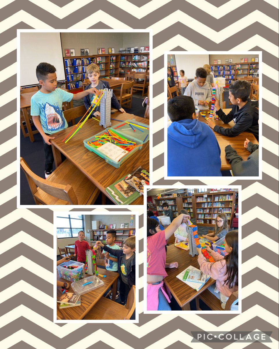 MrsHibdon's tweet photo. 3rd is working hard on #enchantedengineering challenges! We helped Rapunzel escape with lots of creative ideas today! #huskiesinthelibrary https://t.co/YIeiNzqcjW