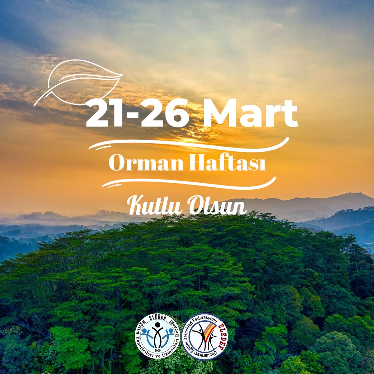 Gelecek nesillere bırakılacak en doğru miras, yeşil bir dünyadır.
Ormanlara sahip çıkalım.