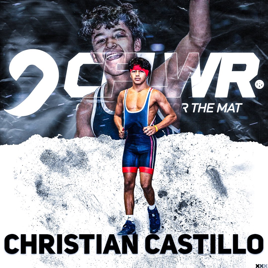 CFLWRCombatGear's tweet photo. 🚨 ATHLETE ANNOUNCEMENT
Welcoming #ChristianCastillo to the official #CFLWR team 🥇
🏆 Achievements:
⚔️ Ranked #1 at 106lb
⚔️ 2022 U17 World Silver Medalist
⚔️ 2022 Super 32 Champion
👂 CFLWR APPROVED ✅
#cflwr #cflwrcombatgear #wrestling #ChristianCastillo https://t.co/wutW5R0qXB