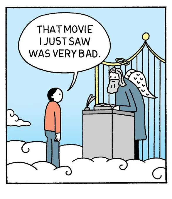 Me arriving at heaven's gates 