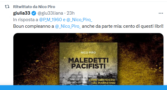 Filippo__Rossi's tweet photo. ancora qualche screen per voi bellicisti bloccati #guerratroll #OCLE #PUB della gangbangdell'odio che non siete altro 🤣
Dev'essere il suo primo pensiero la mattina come si alza, non ci sono spiegazioni.
Quella sui disabili è brutta, gli do ragione, ma farci un tw peggiora tutto https://t.co/HLf85bNH45