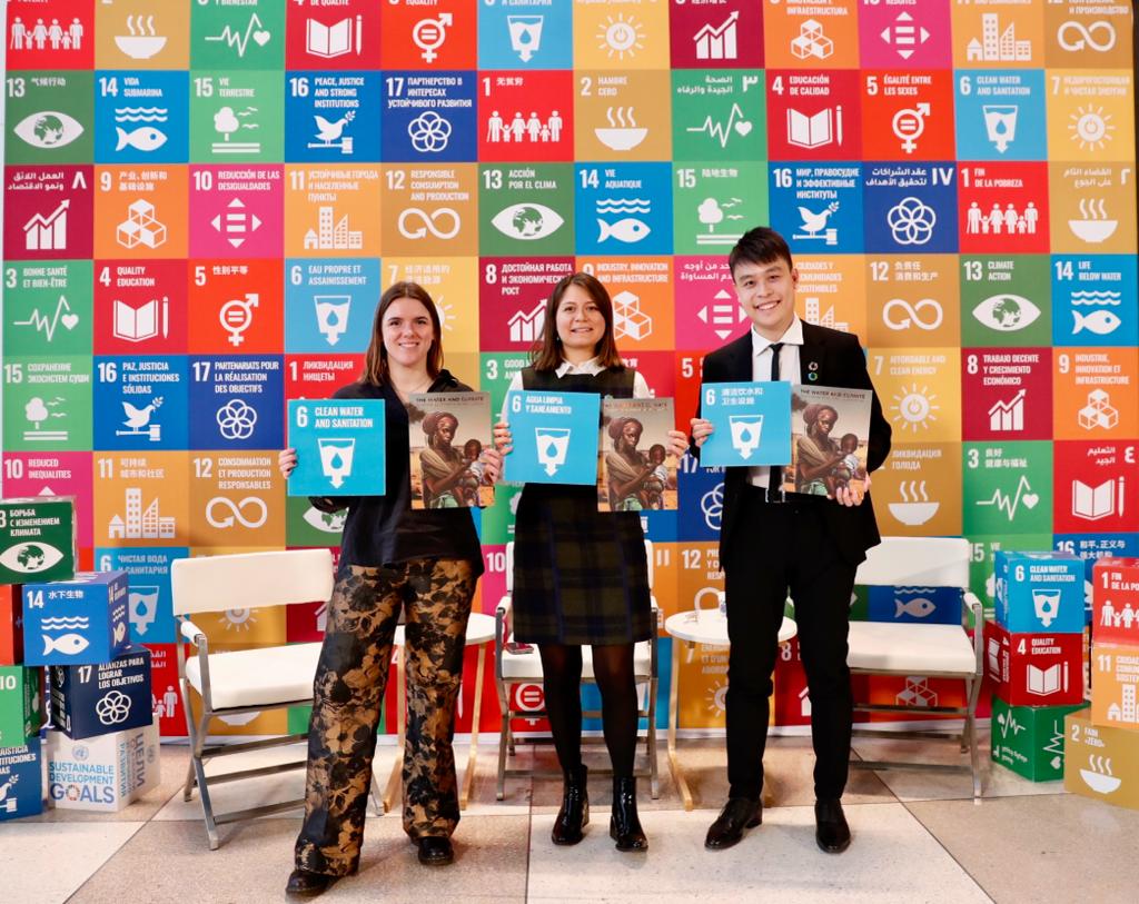 Now on #SDGLive, see the launch of the Water &amp; Climate Youth Development Plan &amp; Agenda demonstrating how we can leverage meaningful #youth engagement to create a powerful plan of action for key stakeholders in advancing global progress on #SDG6 &amp; #SDG13.
📺media.un.org/en/asset/k1o/k…
